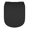 Ideal Standard Tesi Silk Black Soft Close Thin Toilet Seat & Cover  Feature Large Image
