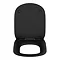 Ideal Standard Tesi Silk Black Soft Close Thin Toilet Seat & Cover  additional Large Image