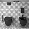 Ideal Standard Tesi Silk Black Wall Hung Bidet Standard Large Image