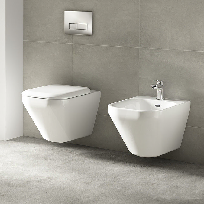 Ideal Standard Tonic II Bidet Mixer with Pop-up Waste - A6336AA In Bathroom Large Image