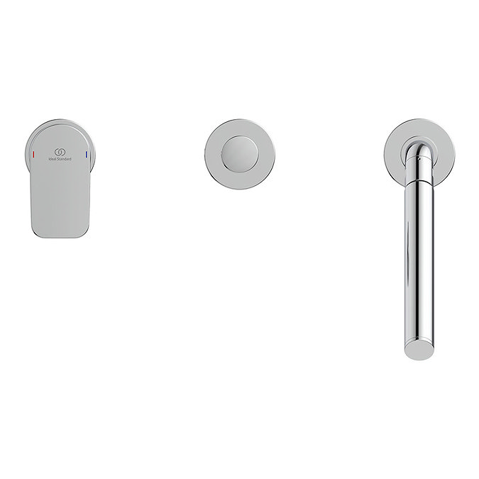 Ideal Standard Tonic II Single Lever 3-Hole Bath Shower Mixer with Spout Feature Large Image
