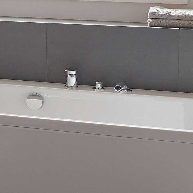 Ideal Standard Tonic II Single Lever 3-Hole Bath Shower Mixer with Spout Standard Large Image