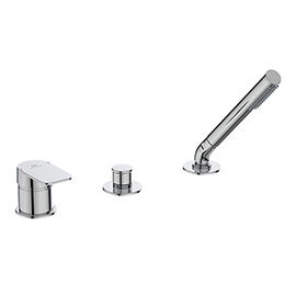 Ideal Standard Tonic II Single Lever 3-Hole Bath Shower Mixer with Spout Medium Image