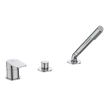 Ideal Standard Tonic II Single Lever 3-Hole Bath Shower Mixer with Spout  Profile Large Image