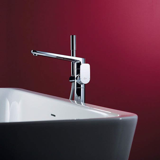 Ideal Standard Tonic II Single Lever Freestanding Bath Shower Mixer In Bathroom Large Image