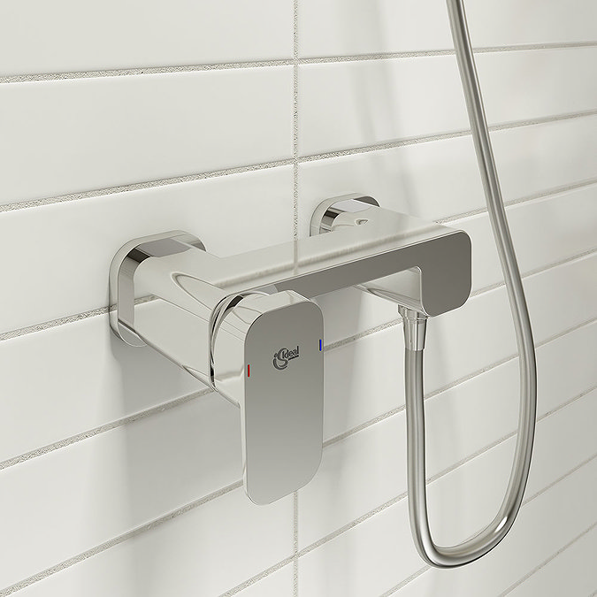 Ideal Standard Tonic II Single Lever Manual Exposed Shower Mixer  In Bathroom Large Image