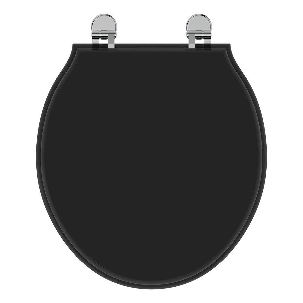 ideal-standard-waverley-black-standard-toilet-seat-cover