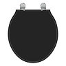 Ideal Standard Waverley Black Standard Toilet Seat & Cover Large Image