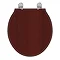 Ideal Standard Waverley Mahogany Standard Toilet Seat & Cover Large Image