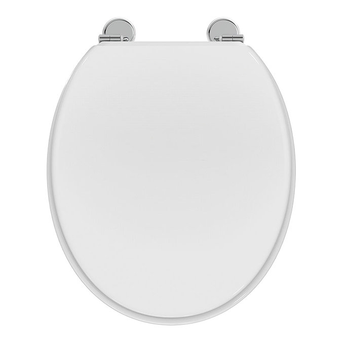 Ideal Standard Waverley White Standard Toilet Seat & Cover Large Image