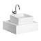 Ideal Standard White Cube 40cm 0TH Vessel Basin Profile Large Image