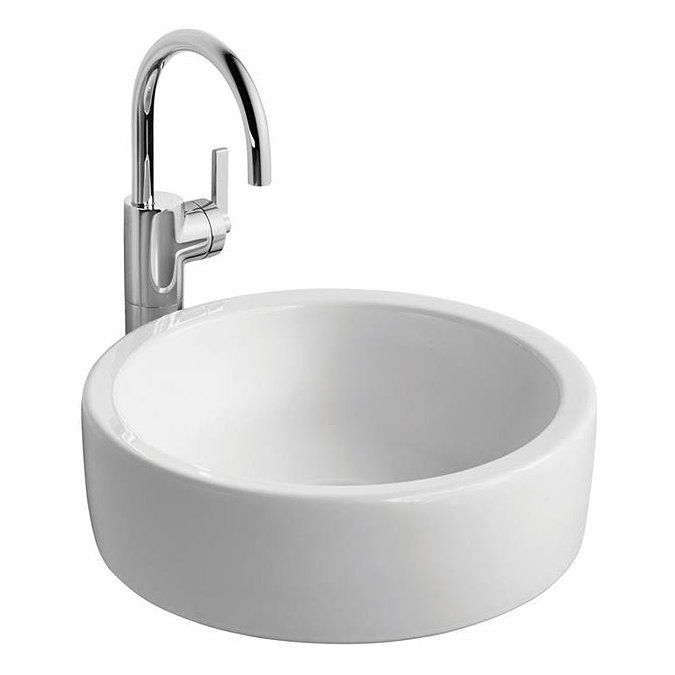 Ideal Standard White Round 40cm 0TH Vessel Basin Large Image