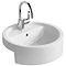 Ideal Standard White Round 45cm 1TH Semi-Countertop Washbasin Large Image