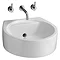 Ideal Standard White Round 45cm Back Outlet Washbasin Large Image