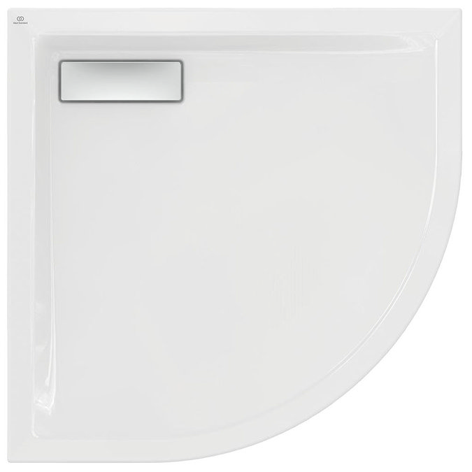 Ideal Standard White Ultraflat New Quadrant Shower Tray + Waste  Profile Large Image