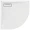 Ideal Standard White Ultraflat New Quadrant Shower Tray + Waste  Profile Large Image