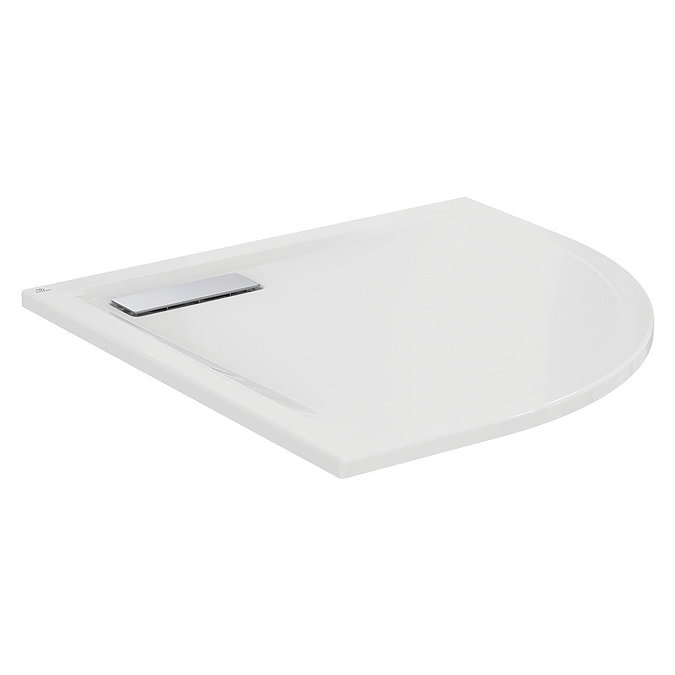 Ideal Standard Gloss White Ultraflat New Quadrant Shower Tray + Waste