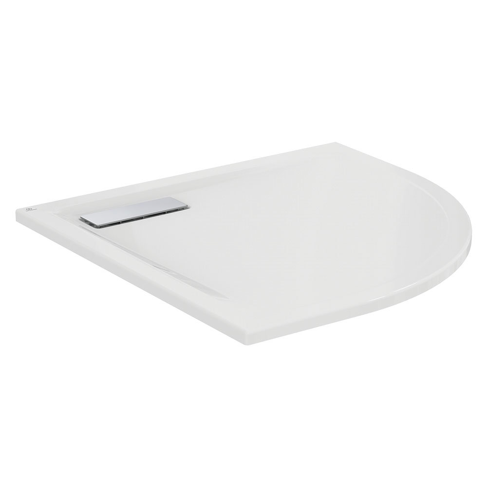 Ideal Standard White Ultraflat New Quadrant Shower Tray + Waste Large Image