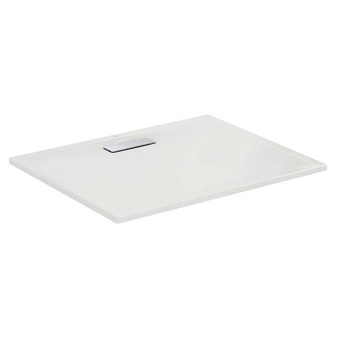 Ideal Standard Gloss White Ultraflat New Rectangular Shower Tray + Waste