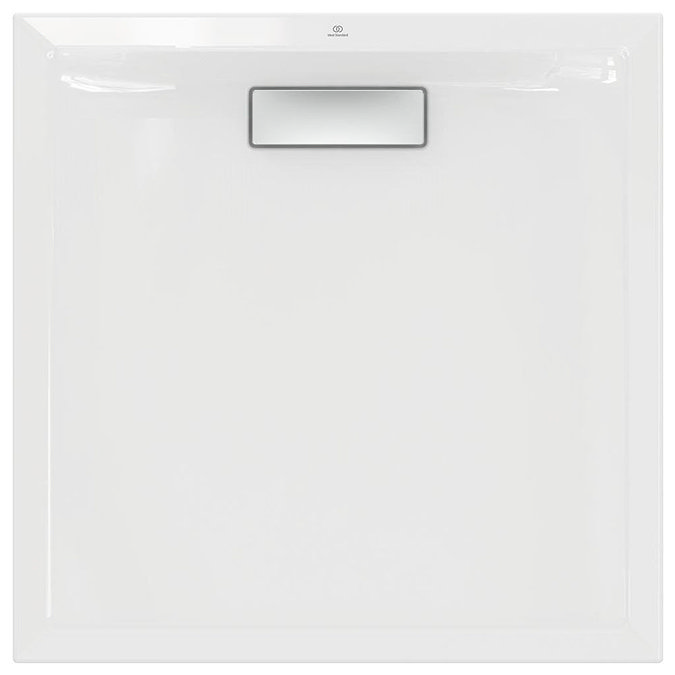 Ideal Standard White Ultraflat New Square Shower Tray + Waste  Profile Large Image