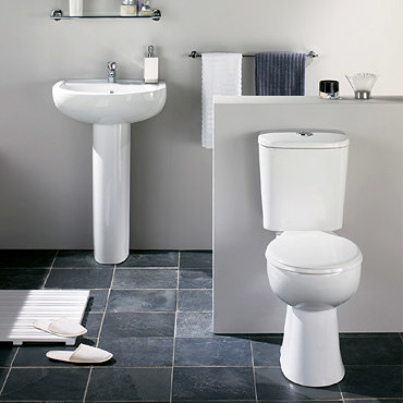 Impact 4 Piece Ceramic Bathroom Suite Profile Large Image