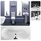 Impala SP Ceramic 6 Piece 1TH Bathroom Suite Large Image