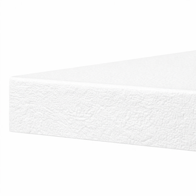 Imperia 1200 x 700mm White Slate Effect Rectangular Shower Tray with Chrome Waste