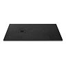 Imperia 1200 x 900mm Black Slate Effect Rectangular Shower Tray + Black Waste