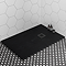 Imperia 1200 x 900mm Black Slate Effect Rectangular Shower Tray + Black Waste