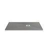 Imperia 1200 x 900mm Graphite Slate Effect Rectangular Tray + Chrome Waste