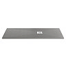 Imperia 1600 x 900mm Graphite Slate Effect Rectangular Shower Tray + White Waste