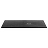 Imperia 1700 x 800mm Black Slate Effect Rectangular Shower Tray + Graphite Waste