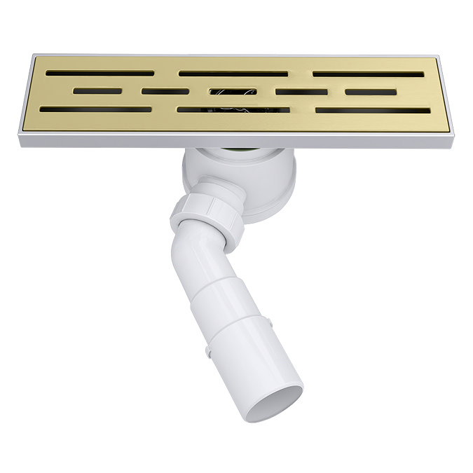 Imperia 300 Linear Grid Cover Waste Kit Brushed Brass