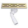 Imperia 300 Linear Grid Cover Waste Kit Brushed Brass