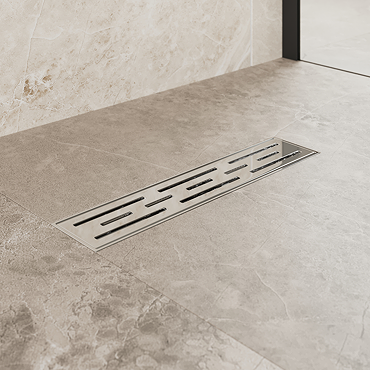 Imperia 300 Linear Grid Cover Waste Kit Brushed Chrome