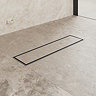 Imperia 300 Linear Tileable Cover Waste Kit Matt Black