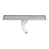 Imperia 600 Brushed Chrome Linear Tileable Drain Cover Wetroom Waste Kit
