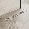 Imperia 600 Linear Wet Room Rectangular Tray Former Kit (End Waste in Chrome)