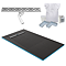 Imperia 600 Linear Wet Room Rectangular Tray Former Kit (End Waste in Chrome)