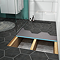 Imperia 600 Linear Wet Room Rectangular Tray Former Kit (End Waste in Matt Black)