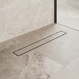 Imperia 600 Linear Tileable Cover Waste Kit Matt Black