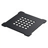 Imperia 800 x 800mm Graphite Slate Effect Quadrant Shower Tray + Black Waste