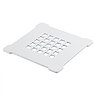 Imperia 800 x 800mm Graphite Slate Effect Quadrant Shower Tray + White Waste