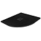 Imperia 800 x 800mm Black Slate Effect Quadrant Shower Tray + Black Waste