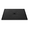 Imperia 800 x 800mm Black Slate Effect Square Shower Tray + Black Waste