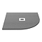 Imperia 800 x 800mm Graphite Slate Effect Quadrant Shower Tray + Chrome Waste