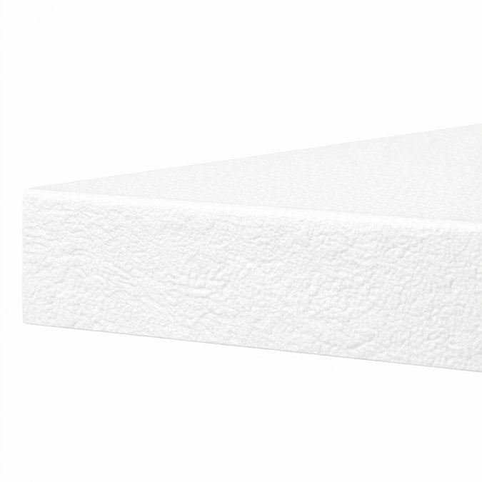 Imperia 900 x 900mm White Slate Effect Quadrant Shower Tray + Black Waste