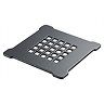 Imperia 900 x 900mm Black Slate Effect Quadrant Shower Tray + Graphite Waste