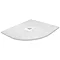 Imperia 900 x 900mm White Slate Effect Quadrant Shower Tray + White Waste Large Image