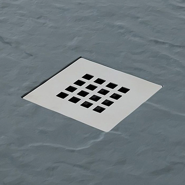 Imperia 90mm HiFlow Shower Waste with Chrome Grill Victorian Plumbing UK